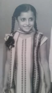 Nutan as a small child.